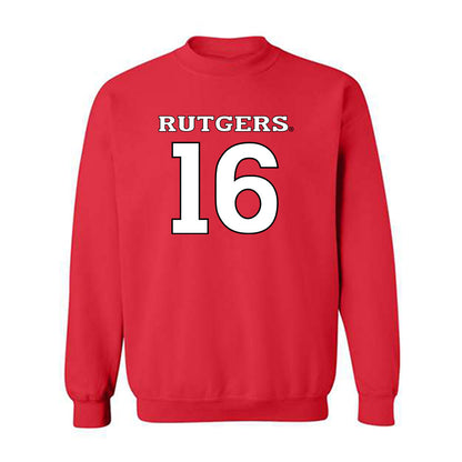 Rutgers - NCAA Men's Soccer : Dylan Carlson - Replica Shersey Crewneck Sweatshirt-0