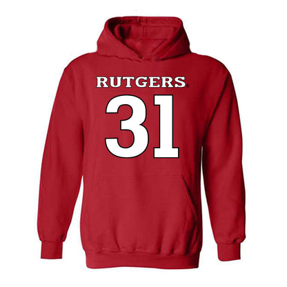 Rutgers - NCAA Football : Michael Robinson - Replica Shersey Hooded Sweatshirt-0