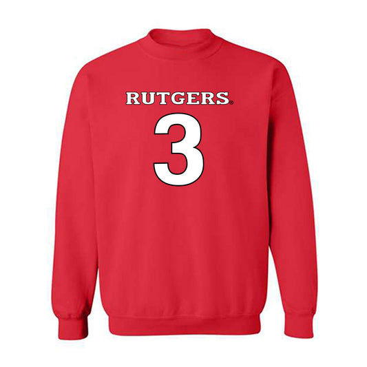 Rutgers - NCAA Women's Lacrosse : Samantha Swanovich - Replica Shersey Crewneck Sweatshirt-0