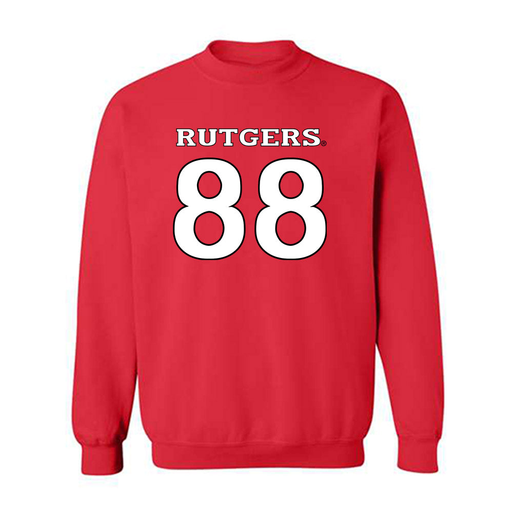 Rutgers - NCAA Football : Mike Higgins - Replica Shersey Crewneck Sweatshirt-0