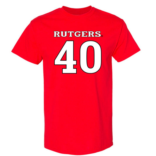 Rutgers - NCAA Baseball : Jager Nailor - Replica Shersey T-Shirt-0