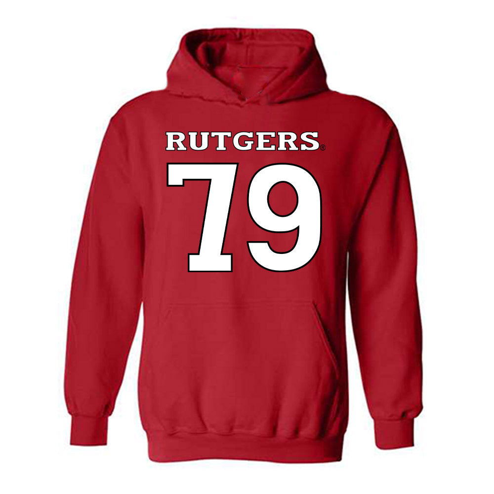 Rutgers - NCAA Women's Soccer : Adela Vasakova - Replica Shersey Hooded Sweatshirt-0