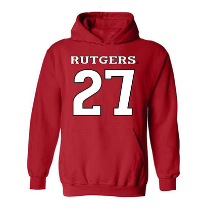 Rutgers - NCAA Football : Samuel Brown - Replica Shersey Hooded Sweatshirt-0