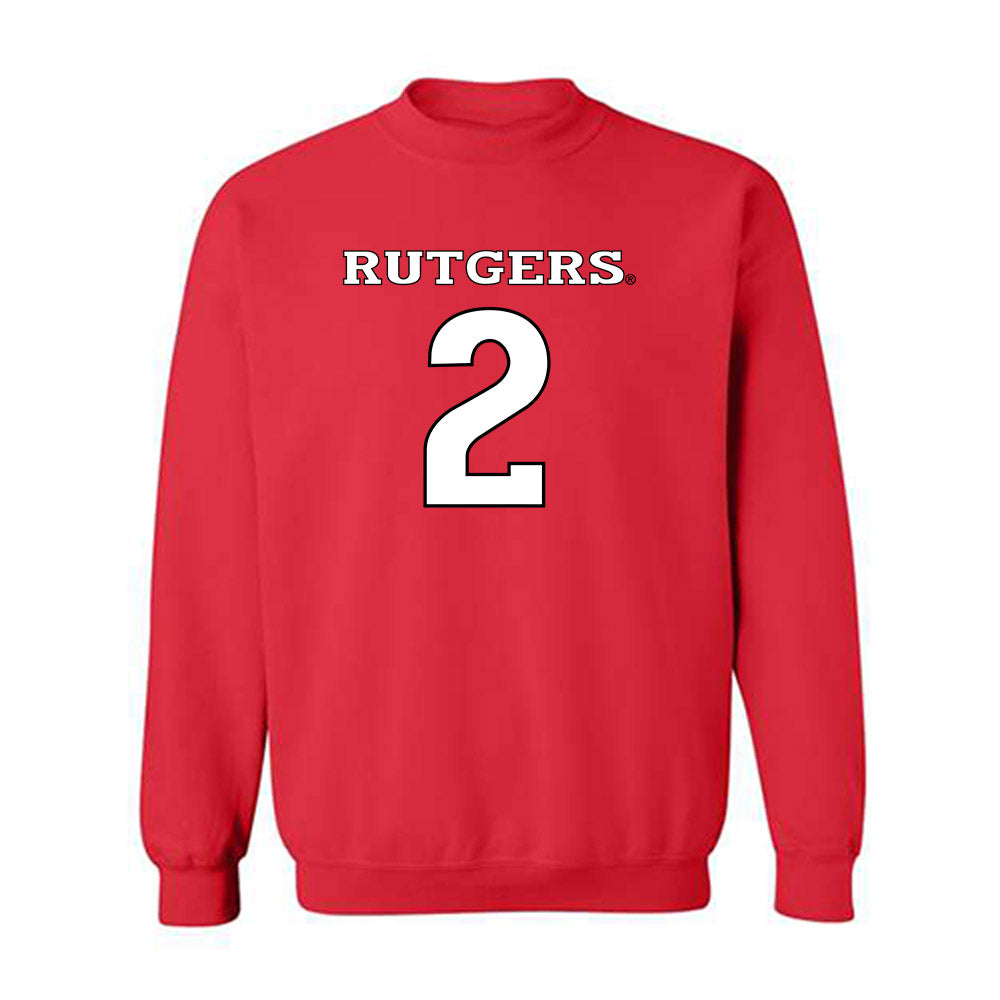 Rutgers - NCAA Football : Benjamin Black - Replica Shersey Crewneck Sweatshirt-0