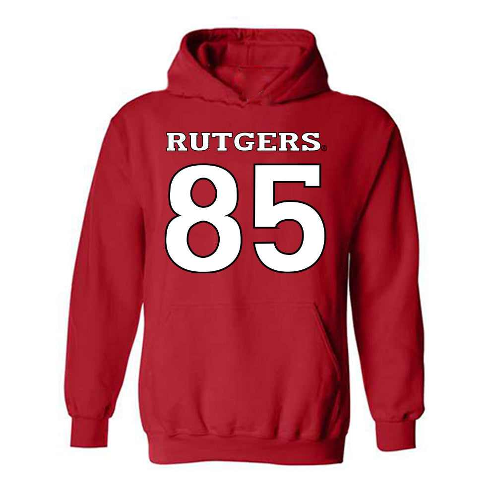 Rutgers - NCAA Football : Ben Rosenblatt - Replica Shersey Hooded Sweatshirt-0