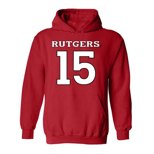 Rutgers - NCAA Football : Zilan Williams - Replica Shersey Hooded Sweatshirt-0