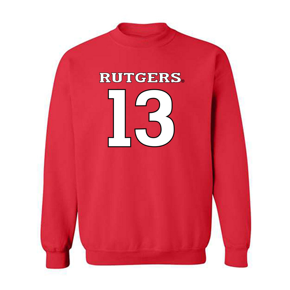 Rutgers - NCAA Baseball : Julius Rosado - Replica Shersey Crewneck Sweatshirt-0
