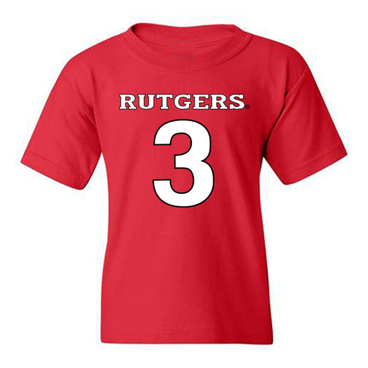Rutgers - NCAA Football : Bo Mascoe - Replica Shersey Youth T-Shirt-0