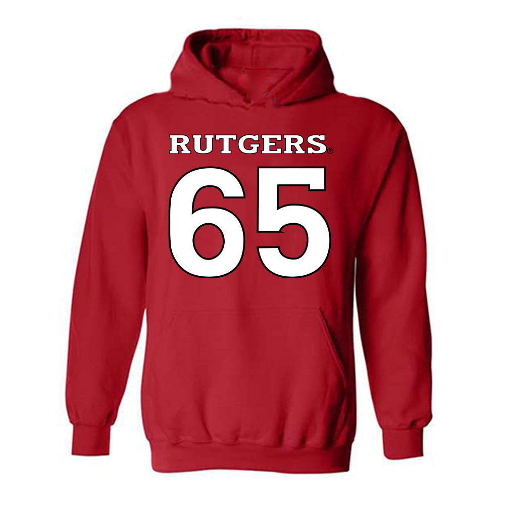 Rutgers - NCAA Football : Bryan Felter - Replica Shersey Hooded Sweatshirt-0