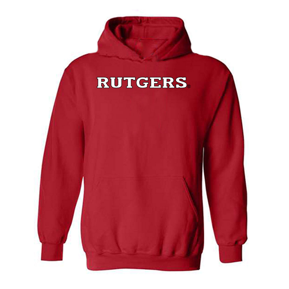 Rutgers - NCAA Wrestling : Andrew Clark - Replica Shersey Hooded Sweatshirt-0