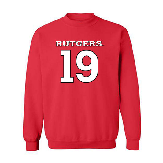 Rutgers - NCAA Baseball : Zack Konstantinovsky - Replica Shersey Crewneck Sweatshirt-0