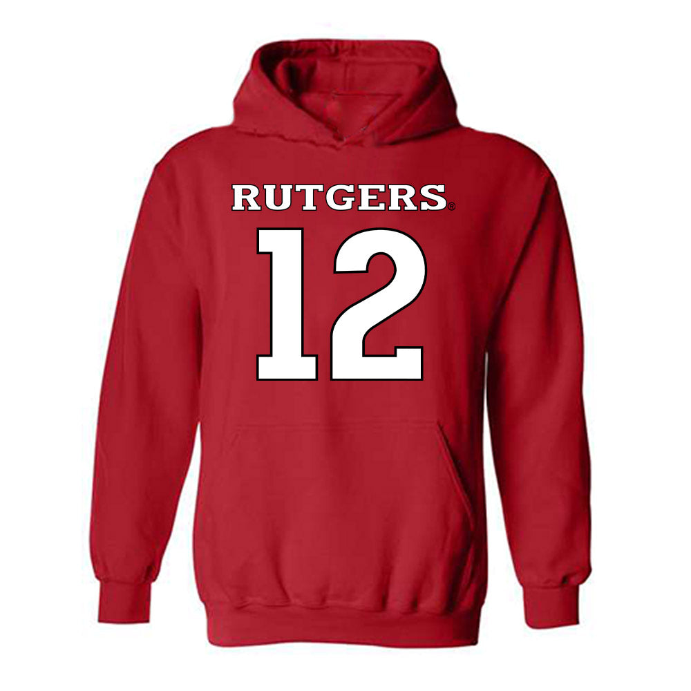 Rutgers - NCAA Football : Kenny Fletcher Kenny - Replica Shersey Hooded Sweatshirt-0