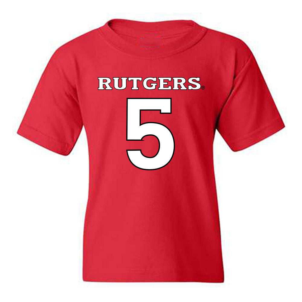 Rutgers - NCAA Football : Kaj Sanders - Replica Shersey Youth T-Shirt-0