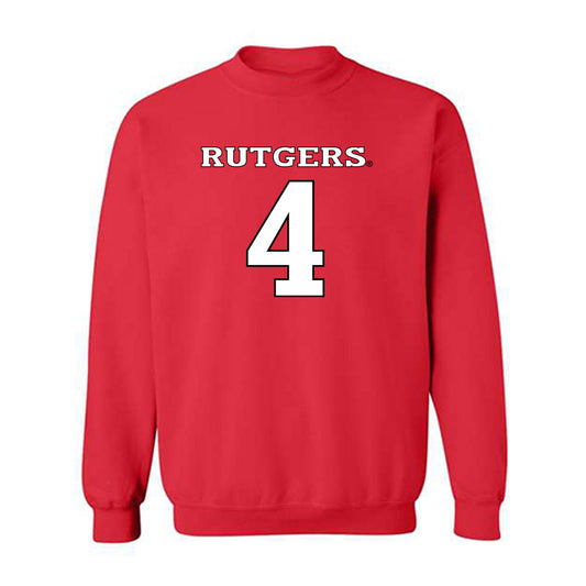 Rutgers - NCAA Women's Basketball : Antonia Bates - Replica Shersey Crewneck Sweatshirt-0