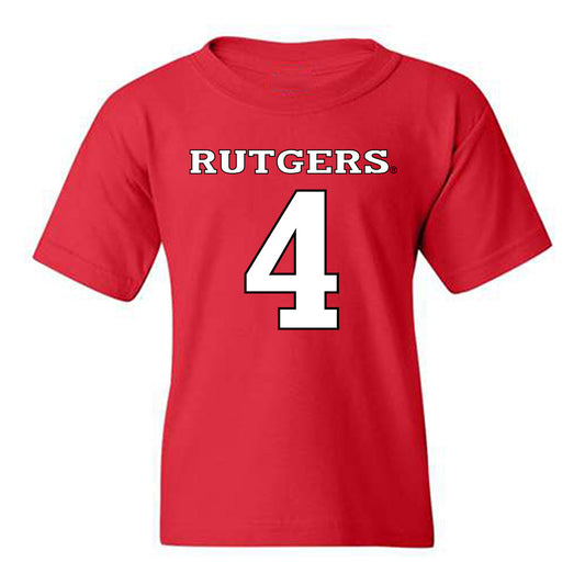 Rutgers - NCAA Women's Basketball : Antonia Bates - Replica Shersey Youth T-Shirt-0