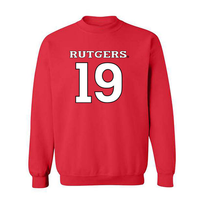 Rutgers - NCAA Men's Lacrosse : Ben McKelvy - Replica Shersey Crewneck Sweatshirt-0