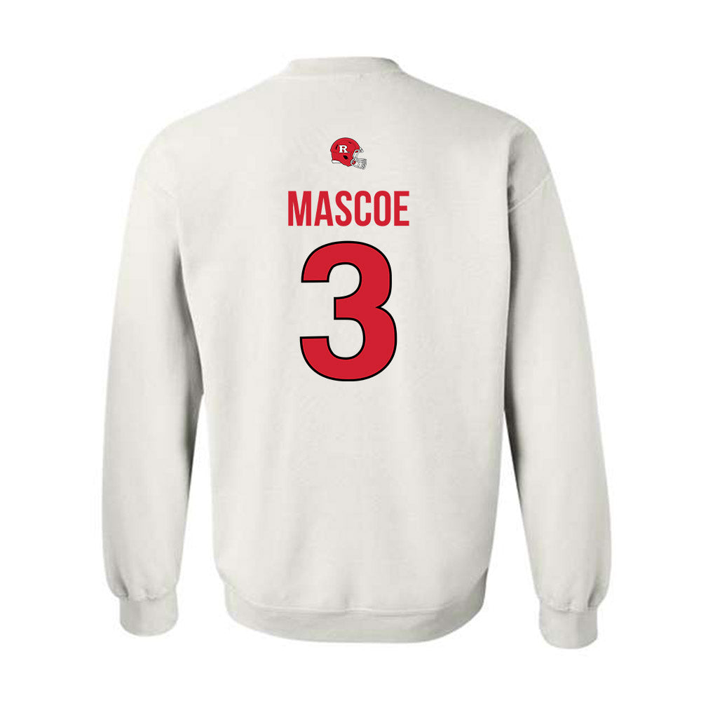 Rutgers - NCAA Football : Bo Mascoe - Classic Shersey Crewneck Sweatshirt-1