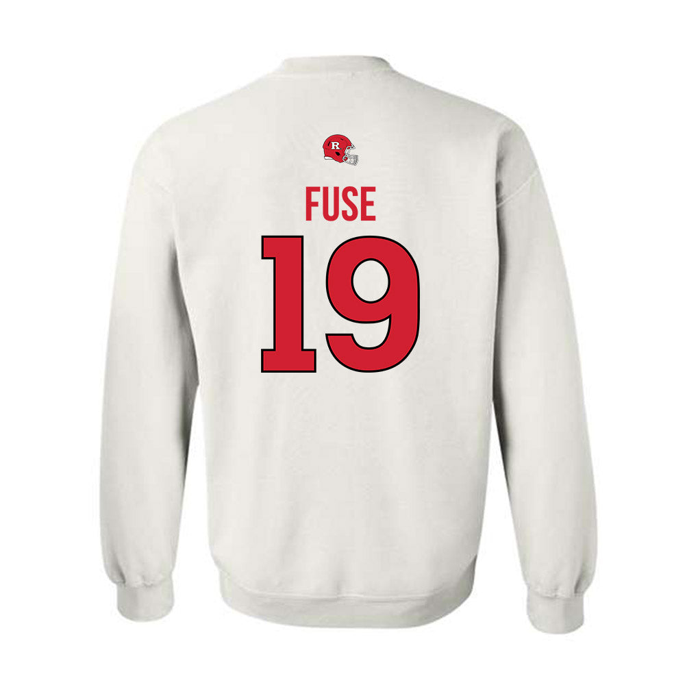 Rutgers - NCAA Football : Davoun Fuse - Classic Shersey Crewneck Sweatshirt-1