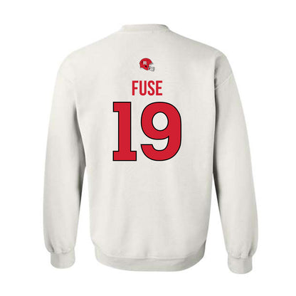 Rutgers - NCAA Football : Davoun Fuse - Classic Shersey Crewneck Sweatshirt-1