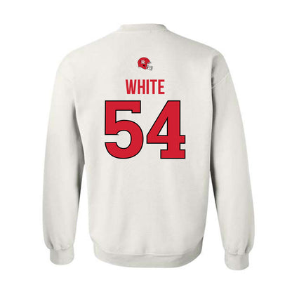Rutgers - NCAA Football : Taj White - Classic Shersey Crewneck Sweatshirt-1