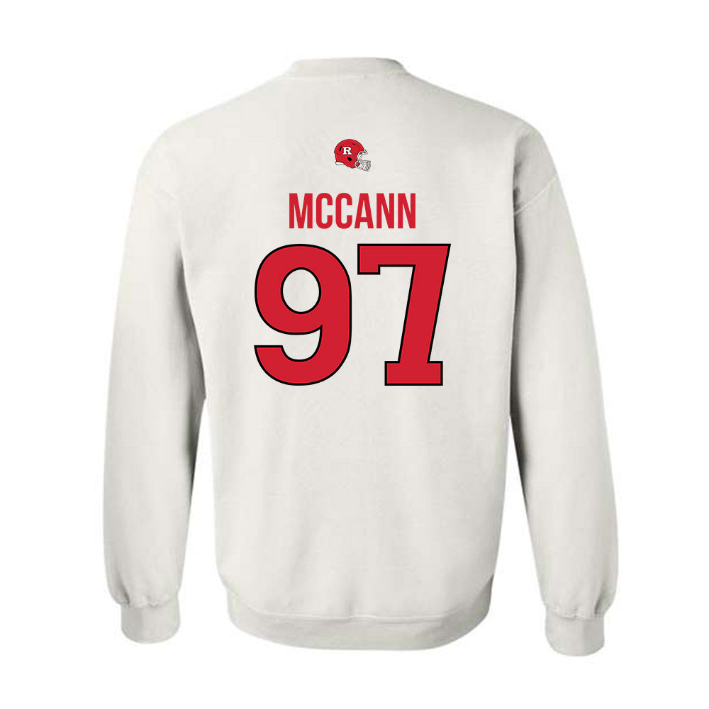 Rutgers - NCAA Football : Riley McCann - Classic Shersey Crewneck Sweatshirt-1