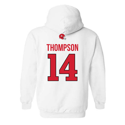 Rutgers - NCAA Football : Jordan Thompson - Classic Shersey Hooded Sweatshirt-1
