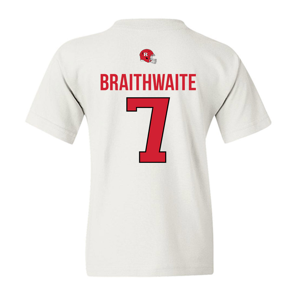 Rutgers - NCAA Football : Dylan Braithwaite - Classic Shersey Youth T-Shirt-1