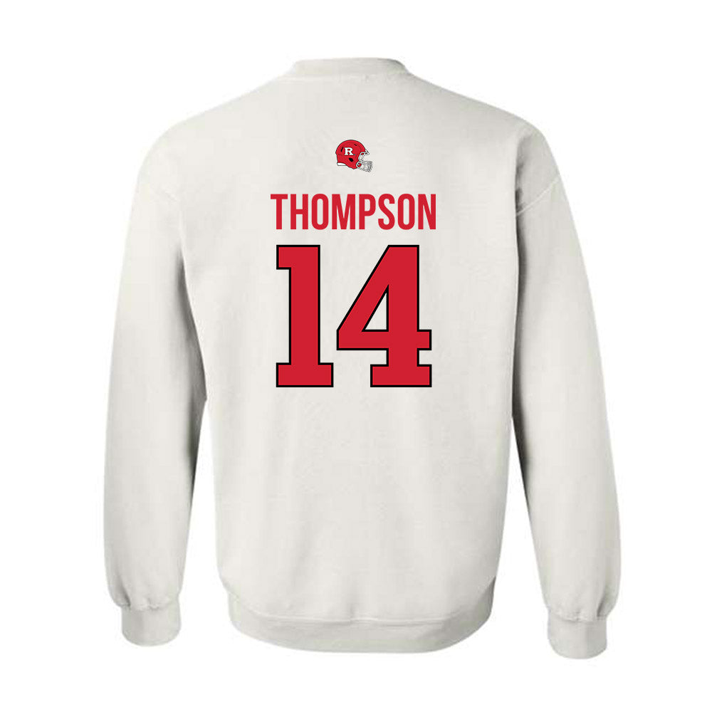 Rutgers - NCAA Football : Jordan Thompson - Classic Shersey Crewneck Sweatshirt-1