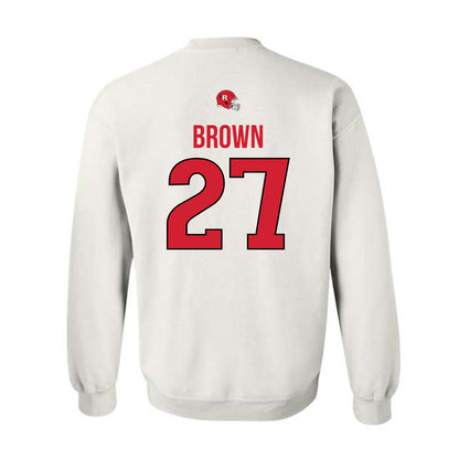 Rutgers - NCAA Football : Samuel Brown - Classic Shersey Crewneck Sweatshirt-1