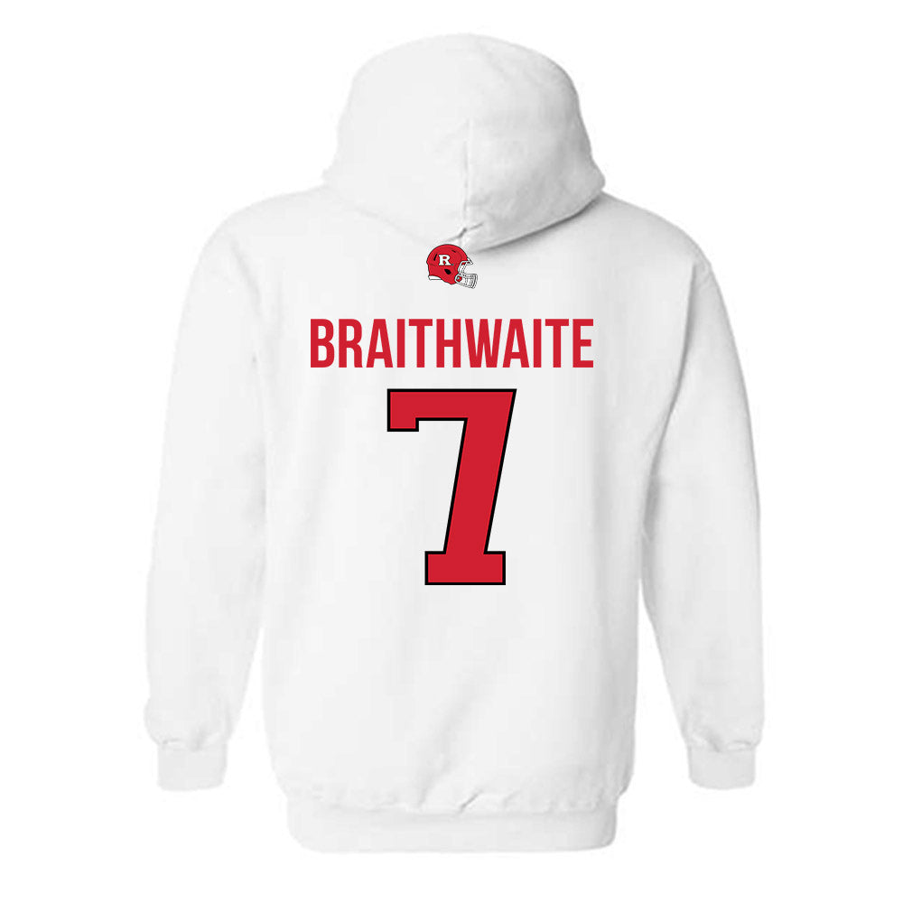 Rutgers - NCAA Football : Dylan Braithwaite - Classic Shersey Hooded Sweatshirt-1