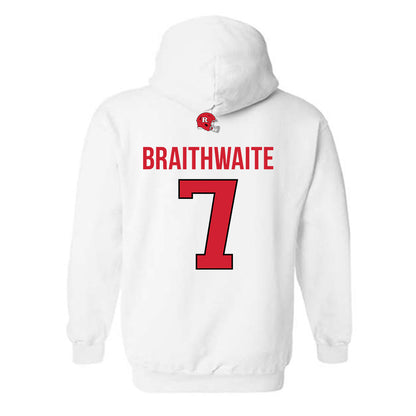 Rutgers - NCAA Football : Dylan Braithwaite - Classic Shersey Hooded Sweatshirt-1