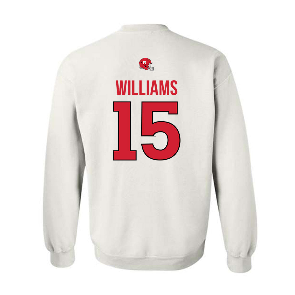 Rutgers - NCAA Football : Zilan Williams - Classic Shersey Crewneck Sweatshirt-1