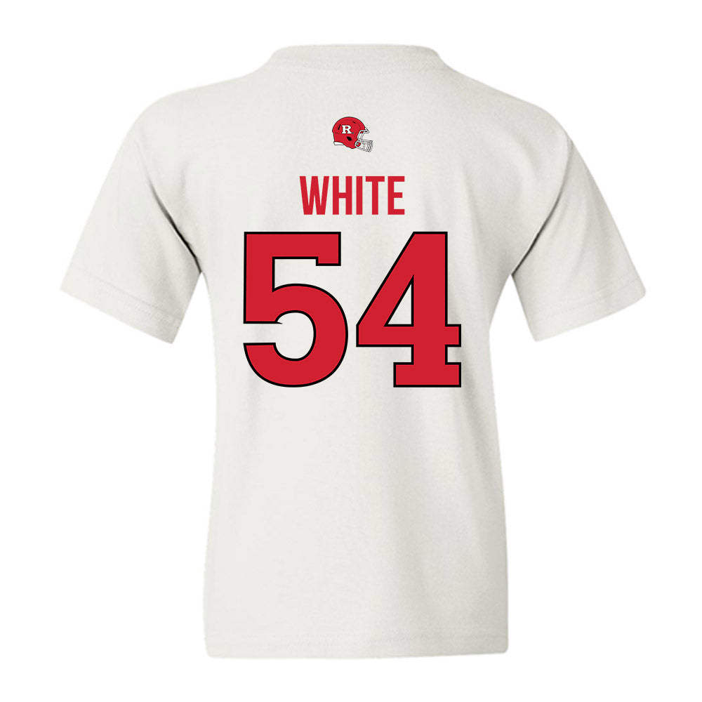 Rutgers - NCAA Football : Taj White - Classic Shersey Youth T-Shirt-1