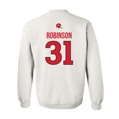 Rutgers - NCAA Football : Michael Robinson - Classic Shersey Crewneck Sweatshirt-1