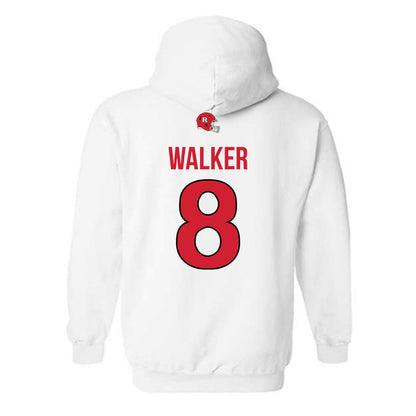 Rutgers - NCAA Football : Jordan Walker - Classic Shersey Hooded Sweatshirt-1