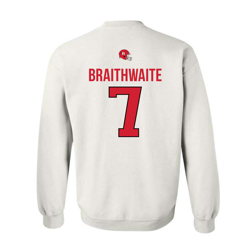 Rutgers - NCAA Football : Dylan Braithwaite - Classic Shersey Crewneck Sweatshirt-1