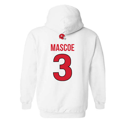 Rutgers - NCAA Football : Bo Mascoe - Classic Shersey Hooded Sweatshirt-1