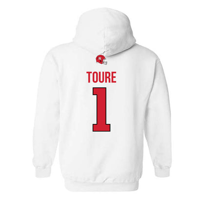 Rutgers - NCAA Football : FamH Toure - Classic Shersey Hooded Sweatshirt-1