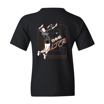 Texas - NCAA Women's Volleyball : Emma Halter - Graphic Tee Youth T-Shirt-1