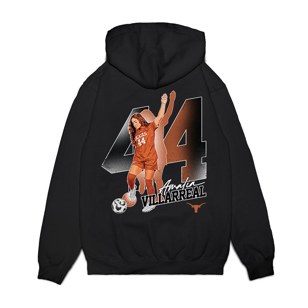 Texas - NCAA Women's Soccer : Amalia Villarreal - Graphic Tee Premium Hooded Sweatshirt-1
