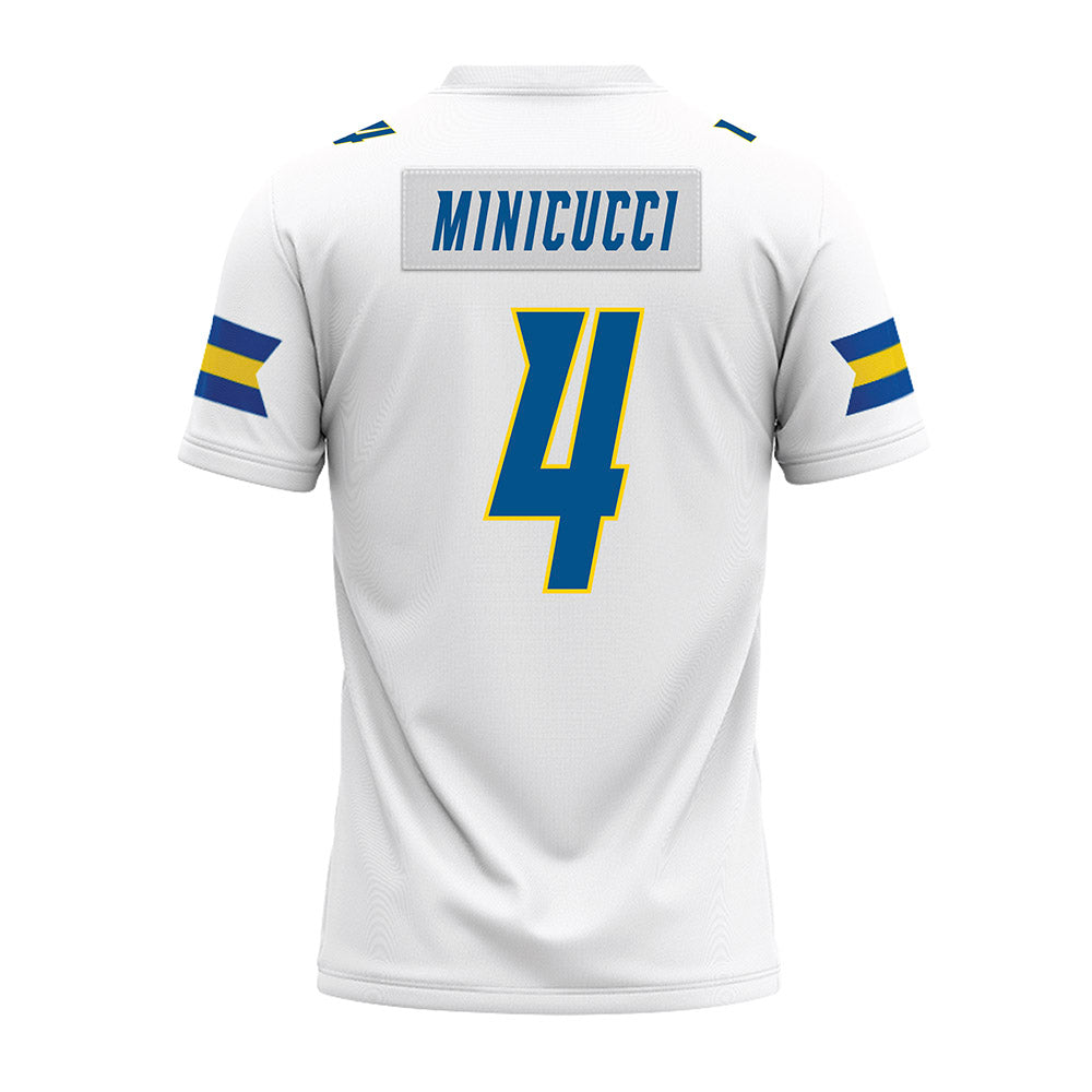 Delaware - NCAA Football : Nicholas Minicucci - White Premium Football Jersey-1