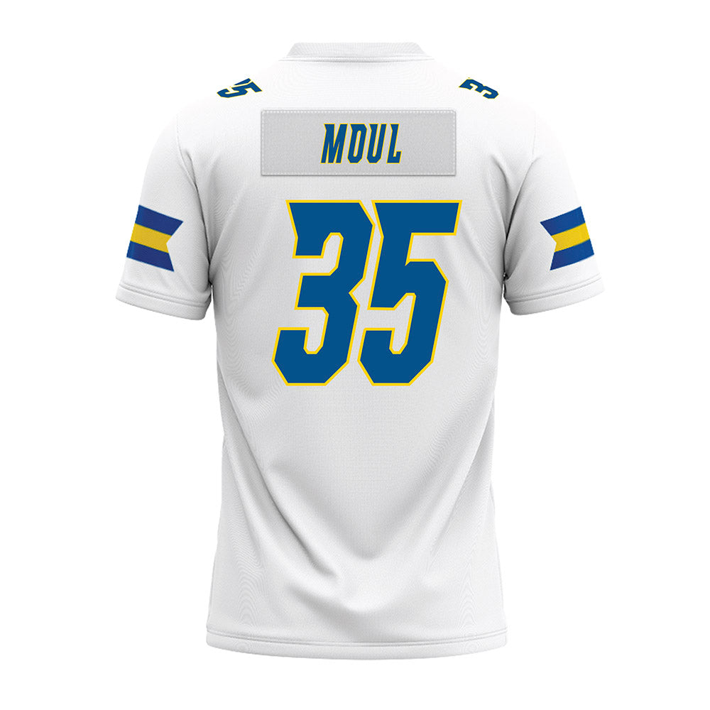 Delaware - NCAA Football : Gavin Moul - White Premium Football Jersey-1