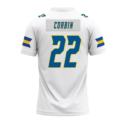 Delaware - NCAA Football : Jawarren Corbin - White Premium Football Jersey-1