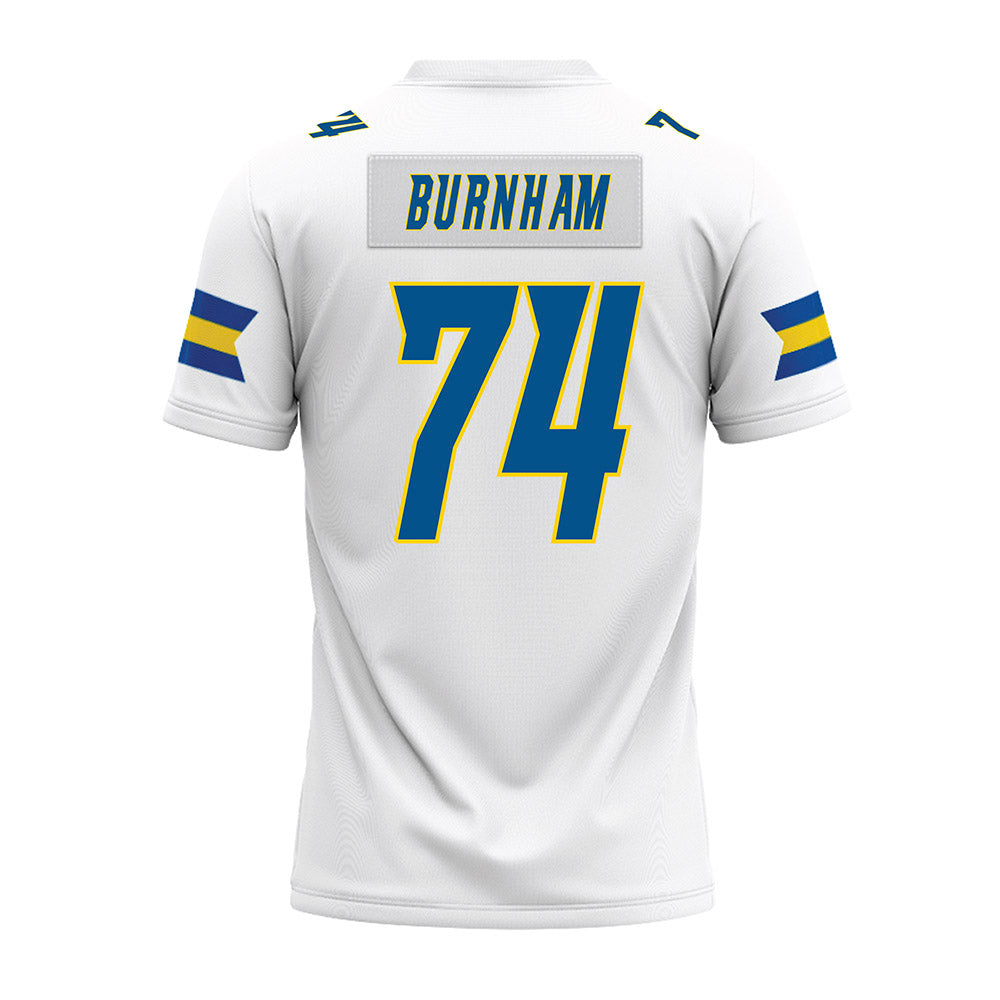 Delaware - NCAA Football : Tyler Burnham - White Premium Football Jersey-1