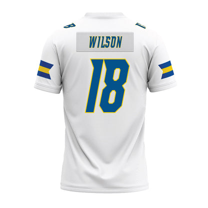 Delaware - NCAA Football : Sean Wilson - White Premium Football Jersey-1