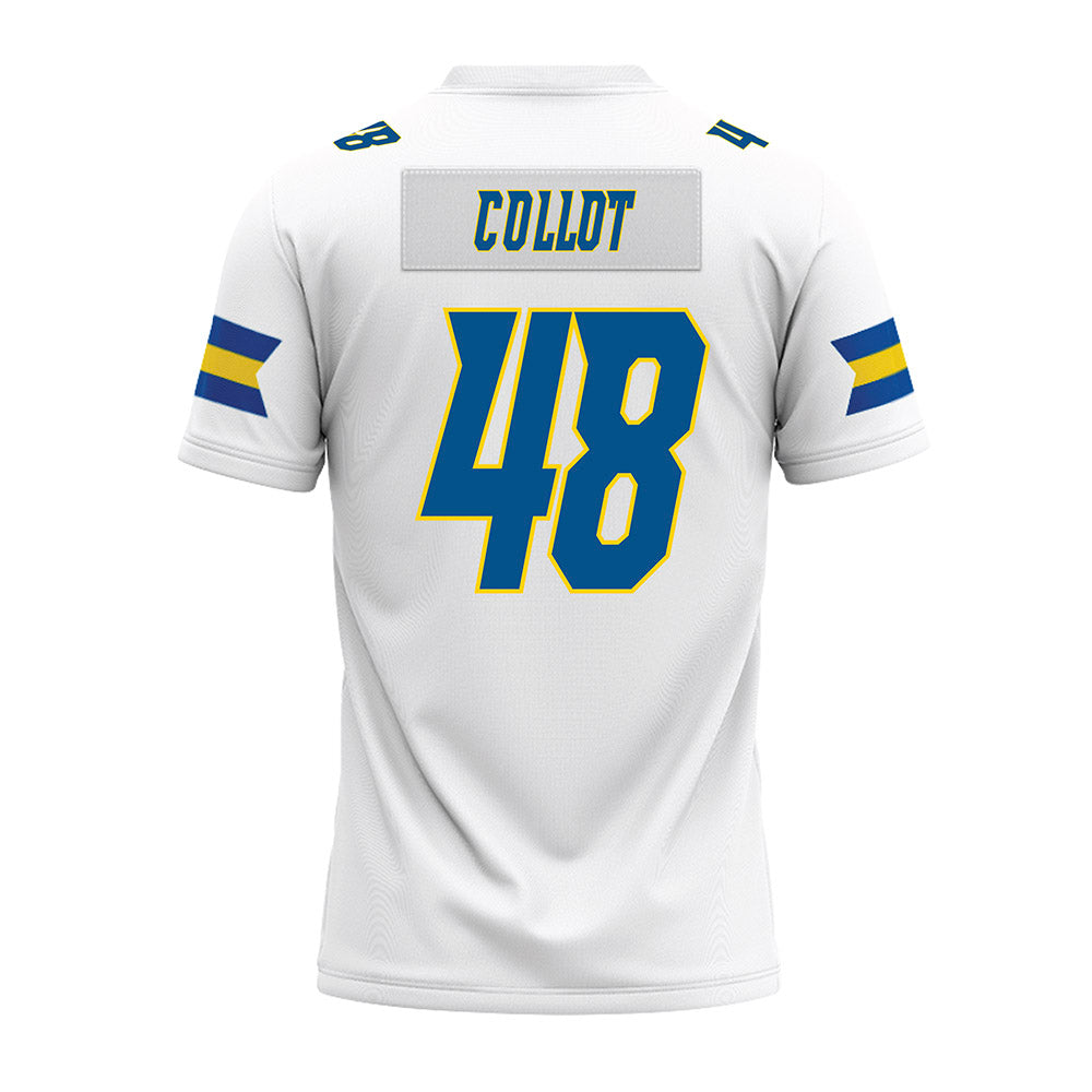 Delaware - NCAA Football : Christian Collot - White Premium Football Jersey-1