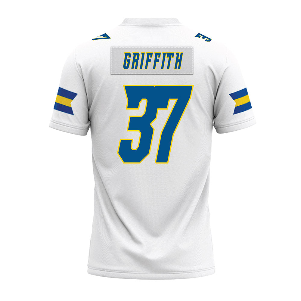 Delaware - NCAA Football : Dillon Griffith - White Premium Football Jersey-1