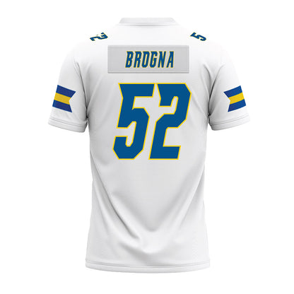 Delaware - NCAA Football : Dom Brogna - White Premium Football Jersey-1