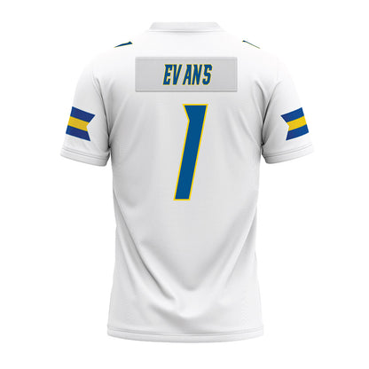 Delaware - NCAA Football : Nathan Evans - White Premium Football Jersey-1