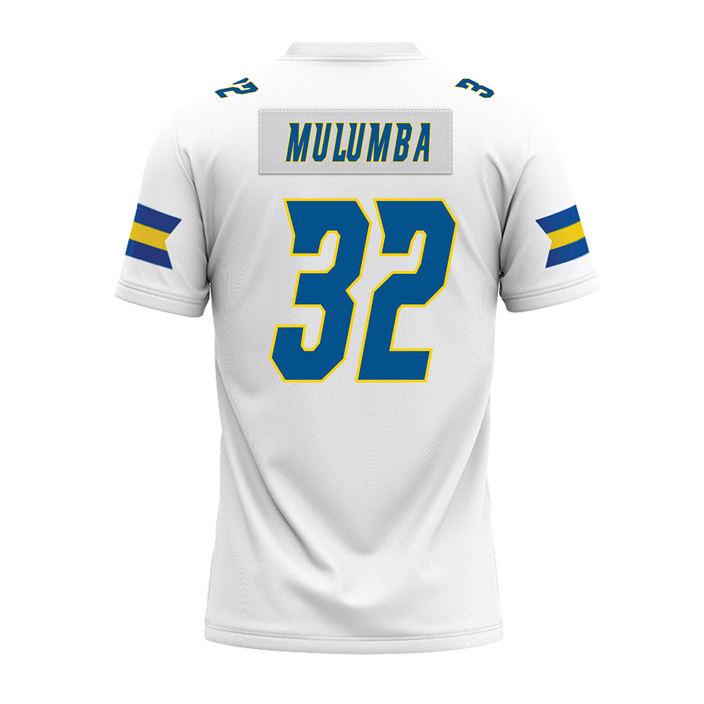 Delaware - NCAA Football : Marje Mulumba - White Premium Football Jersey-1